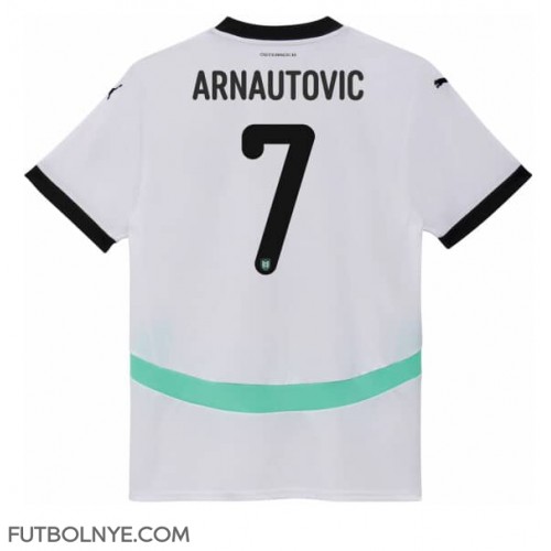 Camiseta Austria Marko Arnautovic #7 Visitante Equipación Eurocopa 2024 manga corta